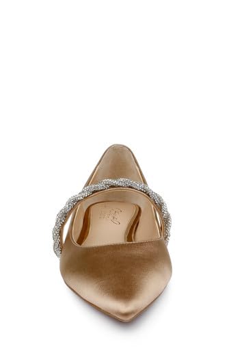 JEWEL BADGLEY MISCHKA VANA POINTED FLATS WITH EMBELLISHED STRAPS