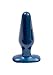 Doc Johnson Pretty Ends - Butt Plug - Medium - 5.6 in. Long and 1.6 in. Wide - Great for Beginners and Intermediate - Sturdy Flared Base - Anal Toy - Midnight Blue