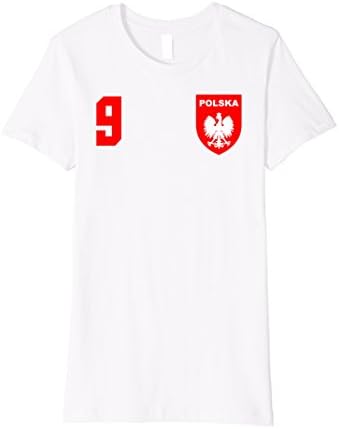 Womens Poland Football Soccer Jersey T-Shirt Small White