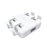 CHUWI USB Quick Charger Hidock Portable Desk Charger Mini Desktop Charger 4-Port Charging Station Charging Dock Charging Power Strip Surge Protector for Galaxy S8/S7/S6/Edge, Note 5,iPhone 7/6s,iPad