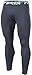 TM-YUP33-DGY_Large Tesla Men's Thermal Wintergear Compression Baselayer Pants Leggings Tights YUP33