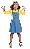 Bob Minion Girl Costume for Kids, Official Minion