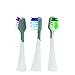 Dazzlepro DP25098-0103 Replacement Head for DAZ-7080 Sonic Tooth Brush, Multi-Color (Pack of 3)