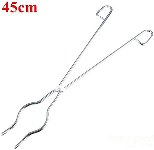 Mark8shop 45cm Stainless Steel Crucible Tong Clamp Graphite Melting Furnace Pliers Holder