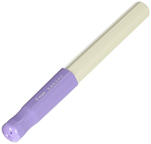 Pilot kakuno medium-nib fountain pen, white body with s…