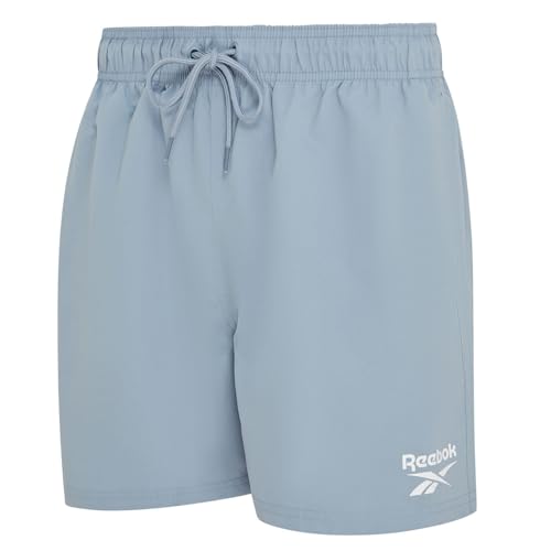 Reebok Mens Reebok Swim Trunks In Black, Polyester Quick Dry Shorts Swim Shorts for Men