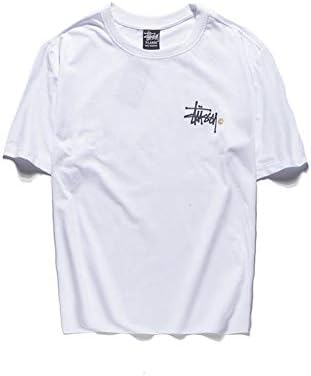 coolpos Classic Small C Cotton Loose Round Neck Short Sleeve Men Women Couple Casual T Shirt