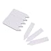Mziart 100Pcs Plastic Plant Tags 4 Inch Waterproof Nursery Garden Labels Markers for Seed Trays and Pots Greenhouse (Grey White)