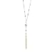 Silpada 'Fall in Line' Freshwater Baroque Cultured Pearl Drop Necklace with Crystals in Sterling Silver & Brass