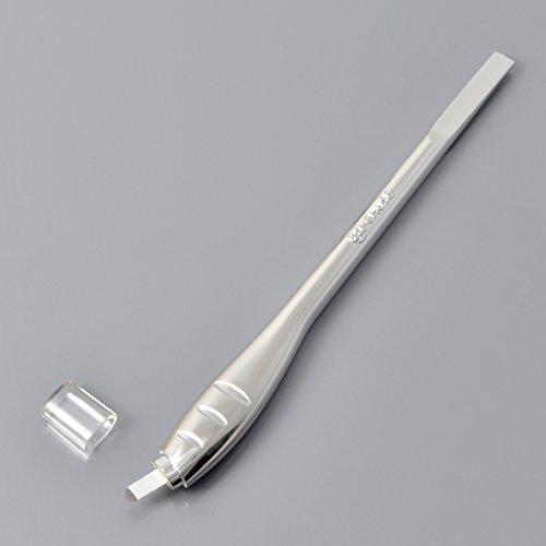 CHUSE M66 16 Curved 5pcs Disposable Microblading Pen With Sterile Microblades (Silver)