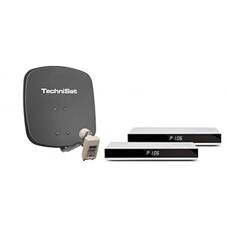TechniSat DigiDish 45 Digitaler Satelliten-Receiver (CI-Schacht, 2x Conax-Kartenleser, HDTV, HDMI, Twin-LNB, 2x TechniStar S2