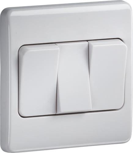 Knightsbridge 10AX 3G 2-Way Wide Rocker Switch en promo sur Amazon