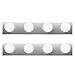 Hyperikon Vanity Lights, 4 Light Vanity Bar Strip Fixture, 24 Inch with 4 Sockets (E26 Medium Base), Polished Chrome Vanity Lights, Plug and Switch Rotary Cord - Bulbs Not Included (2 Pack)