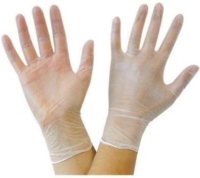 Strong Quality 100 Pack Clear Powder Free Disposable Gloves Small Size Vinyl Gloves Latex Free Food Safe Medical Grade Gloves Easy to WEAR Perfect for Daily use Multi Purpose USE Gloves