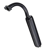 Iglobalbuy Black Muffler Exhaust Pipe 49CC 50CC 66CC 80CC 2-Stroke Engine Motorized Bicycle
