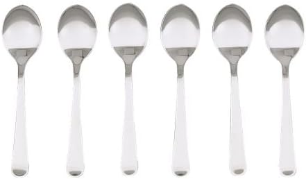 IKEA 6 x DRAGON Dessert spoon, stainless steel (13cm, 5inch)