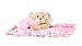Harley Davidson Bear Blanky, Pink