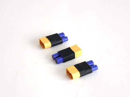 3 PCs Female EC3 To Male XT60 XT-60 Connector Adapter No Wires by Connector Adaptor
