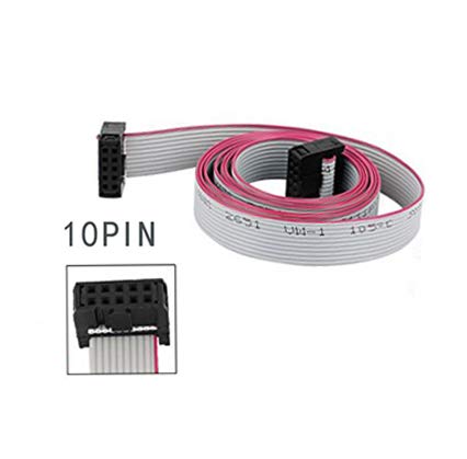 5pcs 10pin Flat IDC Connector Ribbon Date Cable 70cm Length 2.54mm Pitch 12864 2004 LCD 10P Extension Cable FT5 Lead Wire for 3D MKS TFT 2.8 3.2 LCD Touch Screen Ramps Anet a6 a8 e10 Prusa i3 Creality