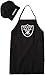 NFL Oakland Raiders Chef Hat and Apron Set, Black,