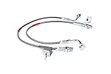 Rough Country - 89360S - Front Extended Stainless Steel Brake Lines for 4-6-inch Lifts