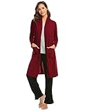 Ekouaer Women's Cardigans Soft Open Front Drape