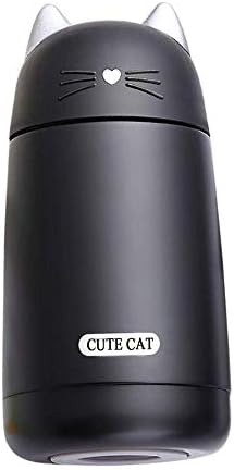 BangDon Outdoor Classic Water Bottle, BPA Free Stainless Steel Mini Vacuum Insulated Cute Cat Kid Thermos Stainless Steel Hot Water Bottle Travel Cup