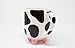 Boston Warehouse Cow Mug, Grey, 20 oz, Round, Hand Painted Ceramic, Microwave Safe, Made in USA