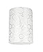 Aspen Creative 31114 Transitional Hardback Drum (Cylinder) Shaped Spider Construction Lamp Shade in White, 8