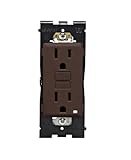 Leviton Renu Tamper-Resistant GFCI Outlet REG15-WB, 15A-125VAC, in Walnut Bark
