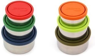 Kids Konserve Nesting Trio Stainless-Steel Containers with Leak-Proof Lids