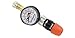 EyezOff EZ618A Tire Pressure Gauge 160 PSI, Reversible Valve (Presta/Schrader) Flow-Thru Inflatable Model