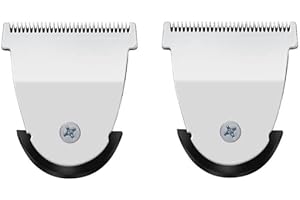 COLORSKI Professional Detachable Hair Clipper Replacement Blades #2111 Blade Compatible with Wahl Mag Trimmers 8841/8143 /8700- Fits Professional Barbers and Stylists(2 pack silver)