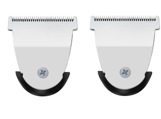 Professional Detachable Hair Clipper Replacement Blades #2111 Blade Compatible with Wahl Mag Trimmers 8841/8143 /8700- Fits Professional Barbers and Stylists(2 pack silver)