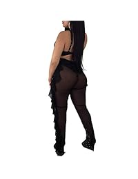 Bralette sexy y bragas de malla para dama, pantalones largos, 3 piezas o dos piezas