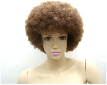 Amazon アフロ ヘア Afro Tf ブラウン１０ ウィッグネット付き かつら ウィッグ コスプレ ハロウィン アニメ ゲーム まんが キャラクター 仮装 舞台 劇団 演劇 撮影会 発表会 コスプレ 仮装 通販