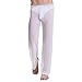 YiZYiF Men's Mesh Long Pants Bottoms Underwear Casual Wear Homewear Gym Trousers White X-Large