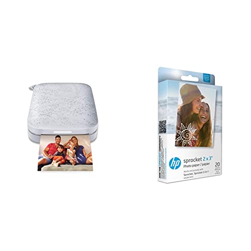 HP Sprocket Portable Photo Printer 2nd Edition (Luna Pearl) & Sprocket