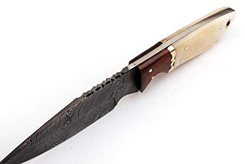 2121 BW/Custom Handmade Damascus Blade Professional Hunting Knife