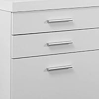 Amazon Com Monarch 3 Drawer Rolling Portable Filing Cabinet White 4 Pack Kitchen Dining