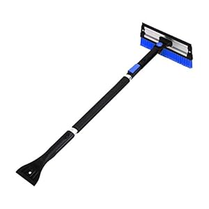 Auto sneeuwborstel met ijskrabber, intrekbare ontdooier, afneembare telescopische ontdooischop, multifunctioneel, voor…