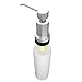 Ultimate Kitchen™ – Built-in FOAMING Soap Dispenser for Kitchen and Bathroom Countertop | Stainless Steel Foam Soap Pump with 17oz Under Counter Bottle | Installs Quickly | Satin Finish