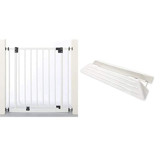 日本育児 【セット買い】 ベビーズゲート ホワイト NI-4006 + 専用スロープ商品画像