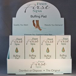 McCoy Feet First Spa Buffing Pad- Callus & Dry Skin Remover 24pc Display