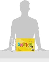 Silvine A4 Sketch Pad 40 Sheets 100gsm Twin Wire Landscape 210 x 297mm view 3