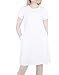 Modeway Women's Modal Short Sleeve Pockets T Shirt Dresses Loose Fit Long Tunic