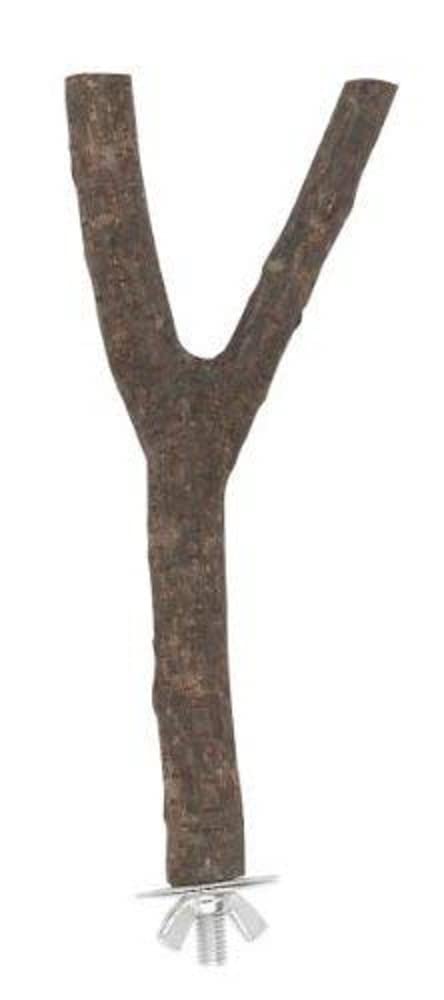 Kerbl Y-Perch Natural Wood 1 Side, 20 cm