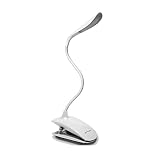 BOYON Portable Clamp on Touch LED Desk Lamp LED Reading Lamp - Computer Keyboard Partner - Brightness Adjusted Minimalist Style Usb-powered