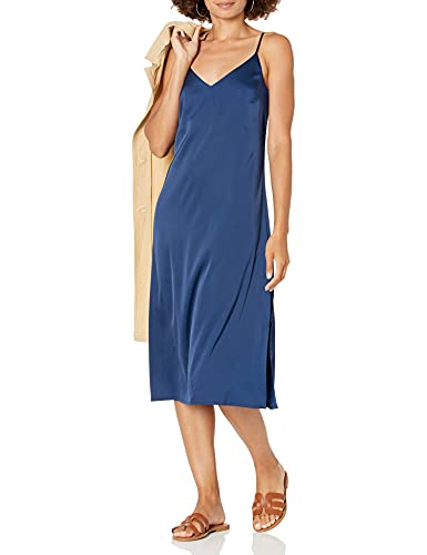 The Drop Ana Silky - Vestito con scollo a V da Donna, Blu Marino, XS
