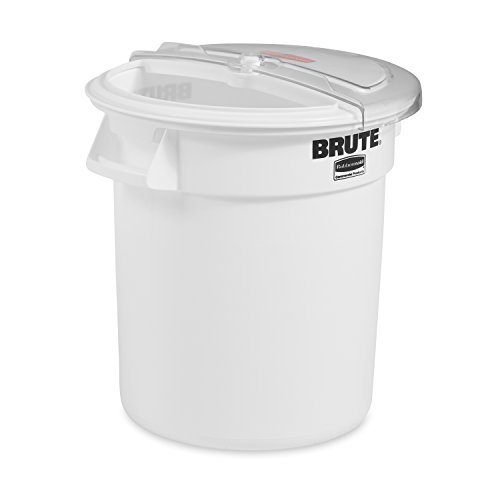 Rubbermaid Commercial ProSave Ingredient Food Storage Container Sliding Lid with 2-Cup Scoop, 10-Gallon